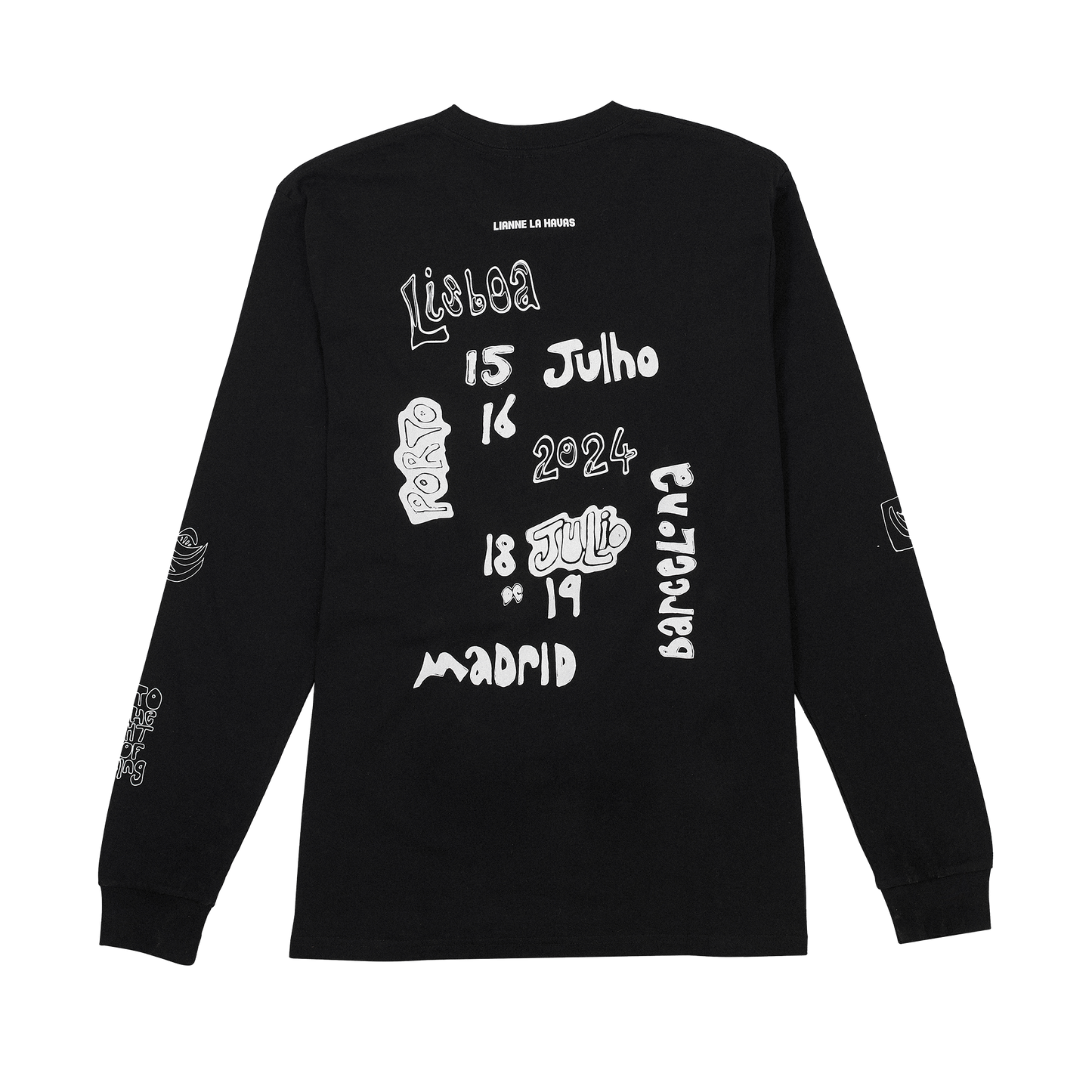 Limited long-sleeve European July 2024 tour t-shirt